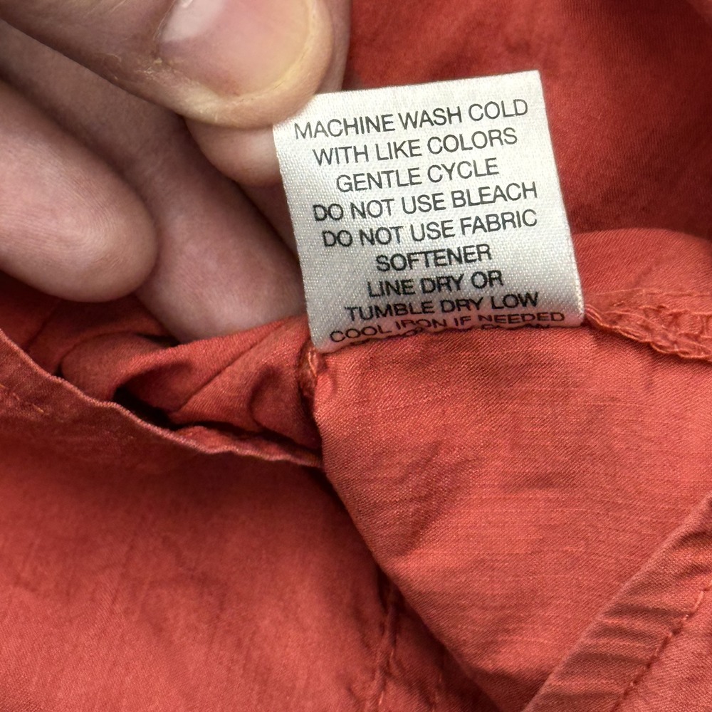 Gander Mountain Vented Fishing Shirt Mens XLT Coral Vintage - Picture 9 of 9